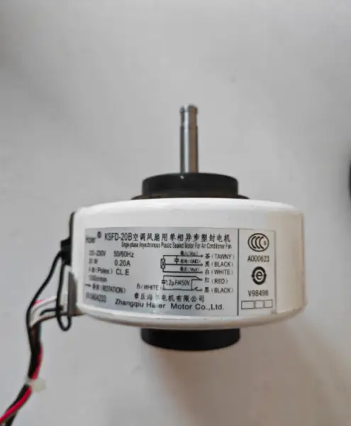Εσωτερική μονάδα κλιματιστικού Haier AC κινητήρα ανεμιστήρα KSFD-20B1 220-230V 50/60Hz 1300r/min 0010404233C