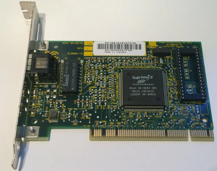 Προσαρμογέας Ethernet 3Com Fast EtherLink XL PCI 3C905B-TX 03-0172-100 REV A Προσαρμογέας Ethernet 10/100BASE-TX