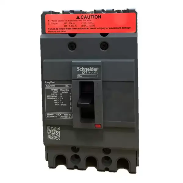 Schneider 3 pole moulded case circuit breaker Easypact EZC100B 3P40A