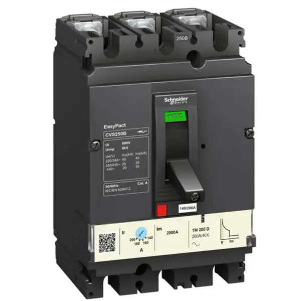 schneider EasyPact CVS250B circuit breaker LV525302