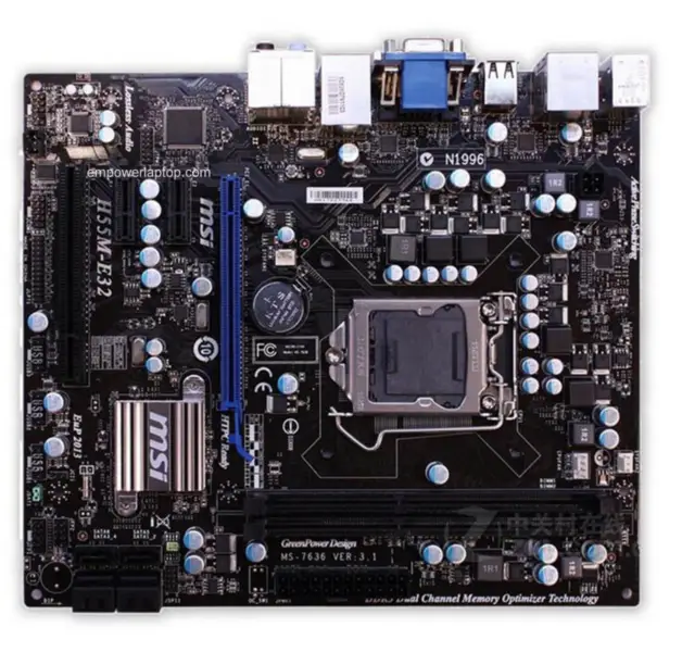 Μητρική πλακέτα MSI H55M-E32 H55 LGA 1156 Micro-ATX