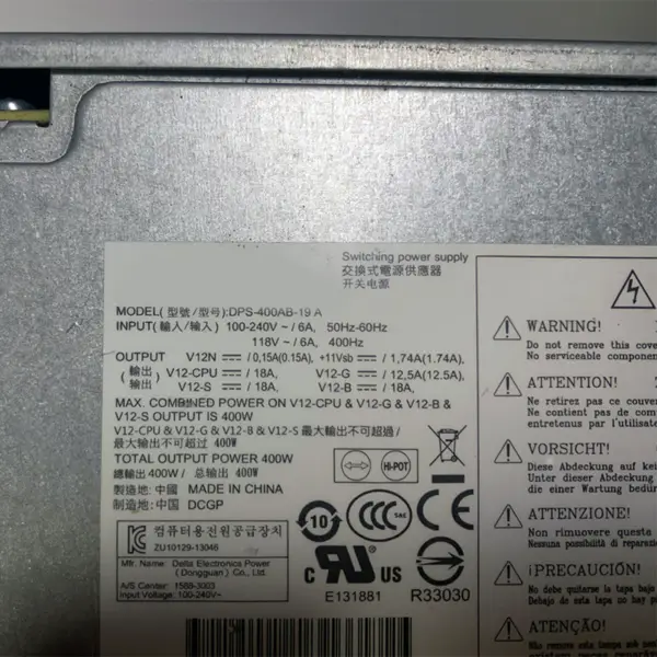 704427-001 705045-001 DPS-400AB-19 A 400W για τροφοδοτικό HP Z230 CMT