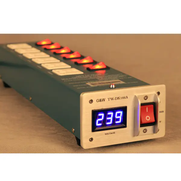 3000W 15A TW-DK166A φίλτρο καθαρισμού ισχύος 6-bit υποδοχή με οθόνη τάσης