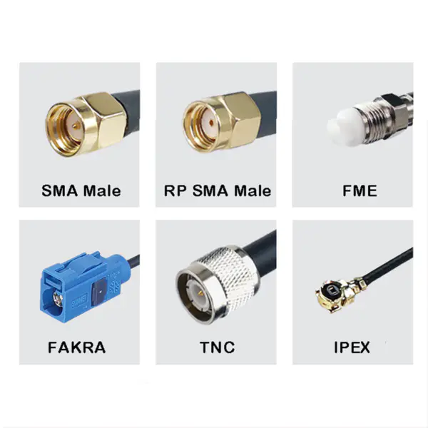 4G high gain outdoor waterproof patch antenna router network card LTE module SMD antenna signal receiver RG174 1m SMA connector