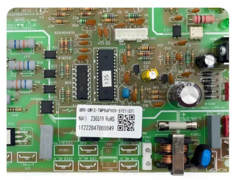 Πίνακας ελέγχου κλιματιστικού QRD-SW1C-TMP86FH09-SYE1 PCB κυκλώματος 11222047000049