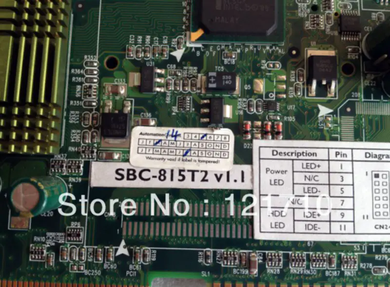 Axiomtek SBC-815T2 V1.1 βιομηχανική μητρική πλακέτα CPU πλήρους μεγέθους