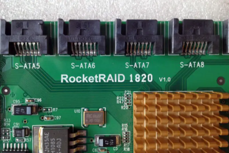 RocketRAID HighPoint RocketRAID 1820 V1.0 Controller Card Multi-channel RAID for SATA industrial motherboard