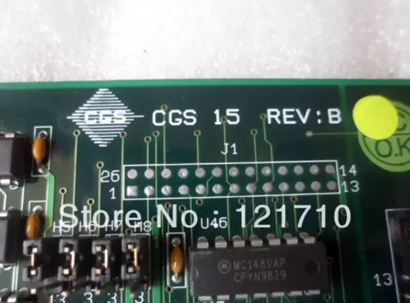 CGS CGS 15 REV:B Διεπαφή ISA με βιομηχανική μητρική πλακέτα με εγγύηση ενός μηνός