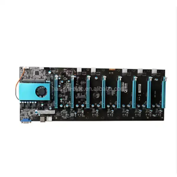 BTC IC6S Μητρική κάρτα 8 υποδοχές καρτών γραφικών PCI Express 8 έως 16 υποδοχές VGA USB2.0 SATA3.0 1000Mbps LAN Mainboard