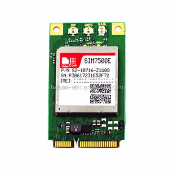 4G LTE Cat 1 module SIM7500-PCIE series multi-band GSM GPRS EDGE GNSS wireless module SIM7500A-PCIE SIM7500E-PCIE SIM7500JE-PCIE