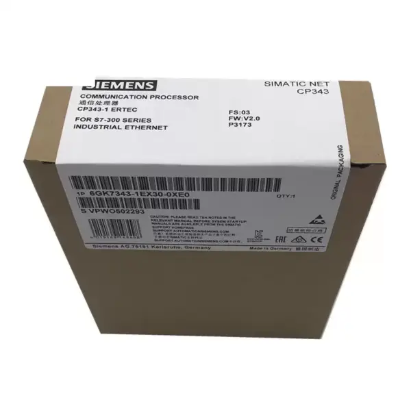 Siemens Processor 6GK7343-1EX30-0XE0 Communications processor CP 343-1 for connection of SIMATIC S7-300