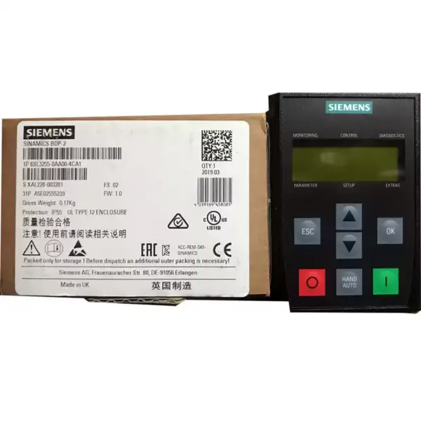 Siemens inverter 6SL3 055-0AA00-5BA3 6SL30550AA005BA3