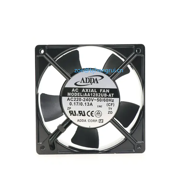 ADDA AA1282UB-AT Σειρά AA 2700 RPM 120 x 120 x 38 mm 111,9 CFM 220-240 V Ανεμιστήρας εναλλασσόμενου ρεύματος με ρουλεμάν 220-240 V