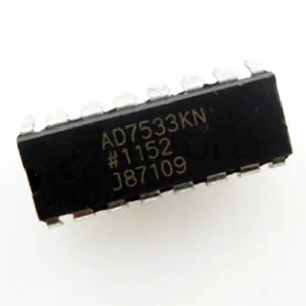 Αναλογικό σε ψηφιακό μετατροπέα IC chip AD7533 AD7533KNZ AD7533JNZ AD7533LN IC DAC 10BIT A-OUT 16DIP