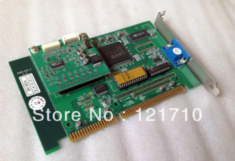 THS-2005 Κάρτες απεικόνισης LCD με διασύνδεση ISA KSON-VGA-2 V 1.1 βιομηχανική μητρική πλακέτα