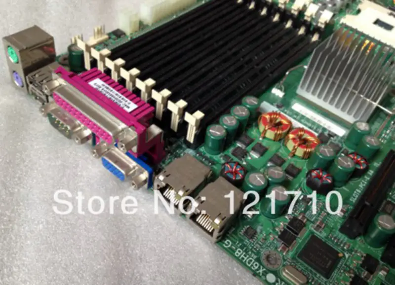SUPER workstation and server board Supermicro X6DH8-G REV 1.21 dual XEON 604 socket industrial motherboard
