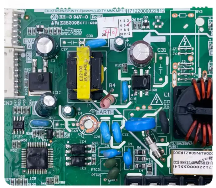 Πίνακας ελέγχου κλιματιστικού Midea EU-KFR53W/BP3N1Y-E(commu).JD.TY.MMK.MP1-1 Κύκλωμα 17122000022912