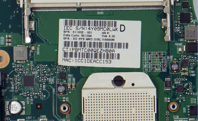 Μητρική πλακέτα HP 611802-001 325 425 625