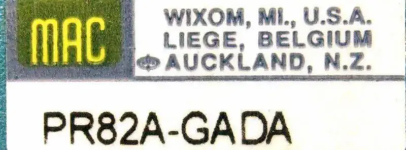 ΒΑΛΒΊΔΕΣ MAC PR82A-GADA