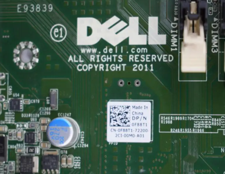 DELL 0F88T1 F88T1 CN-0F88T1 Μητρική κάρτα διακομιστή για Precision T3600 LGA2011