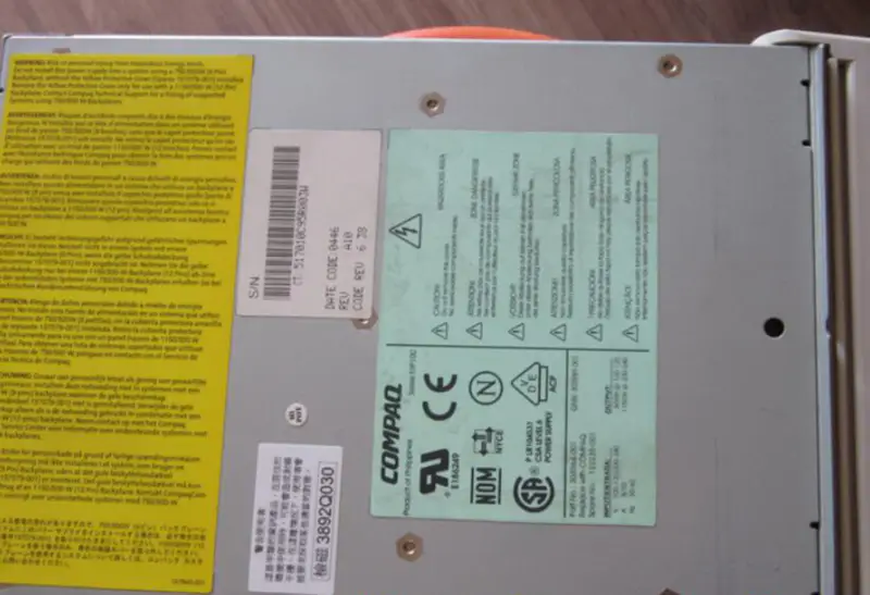 Τροφοδοτικό διακομιστή HP DL760G2 303964-001 303989-001 122235-001