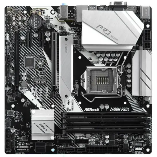 Μητρική κάρτα ASRock Z490M Pro4 LGA 1200 DDR4 PCI-E 3.0 128GB Z490 1200 USB3.1 Gen1 CPU ATX