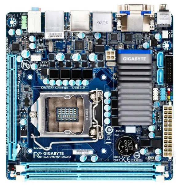 Μητρική κάρτα Gigabyte GA-H61N-USB3 H61N-USB3 H61 LGA1155 DDR3