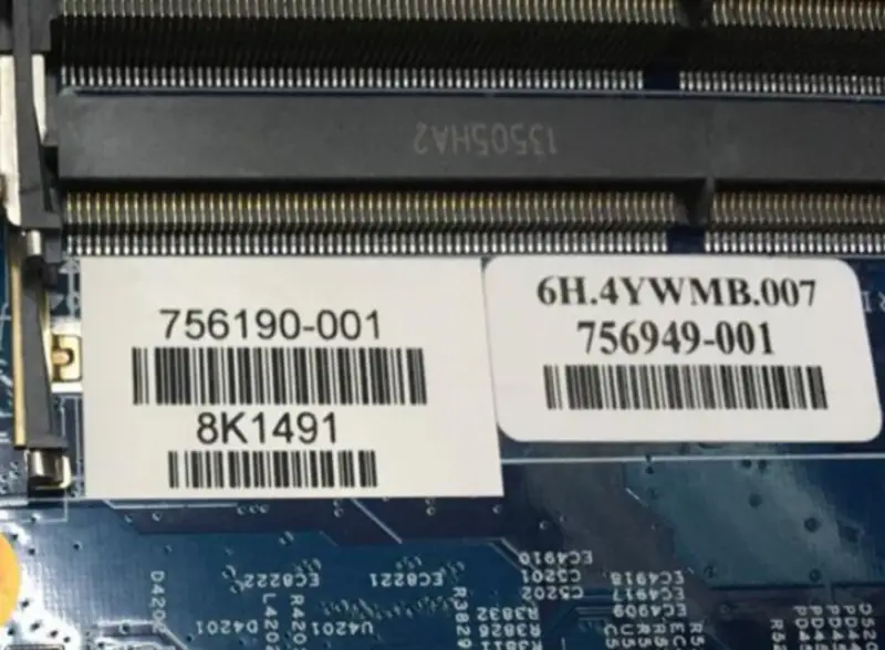 Μητρική πλακέτα HP 756190-001 756190-601 48.4YW03.011