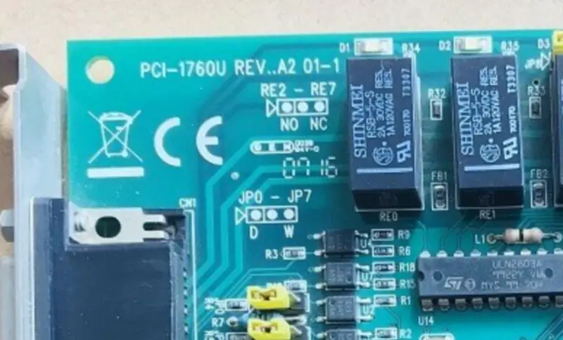 Advantech PCI-1760U REV.B1 A1 A2 Κάρτα PCI γενικής χρήσης 8 ρελέ και 8 απομονωμένων ψηφιακών εισόδων 8-ch