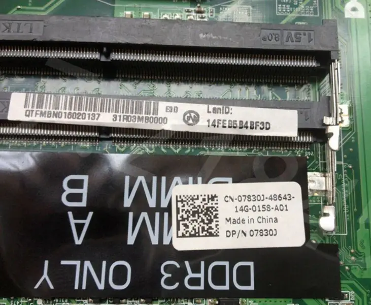 Μητρική πλακέτα Dell 07830J DA0R03MB6E0