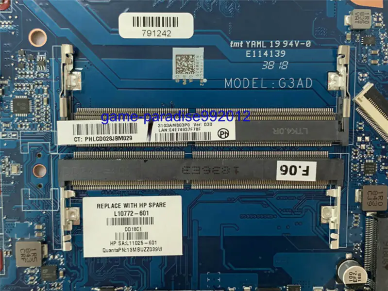Μητρική πλακέτα HP L10772-601