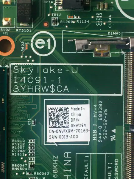 Μητρική πλακέτα Dell 0NWX9M