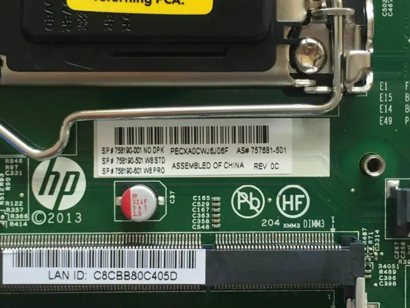 Μητρική πλακέτα HP 757881-501