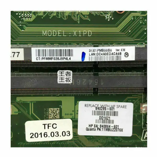 Μητρική πλακέτα HP 840295-601