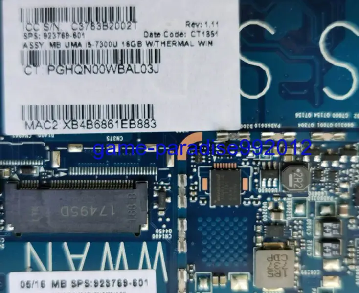 Μητρική πλακέτα HP 923769-601