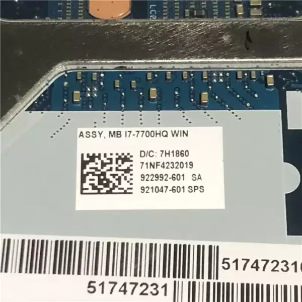 Μητρική πλακέτα HP ZBook 15 G4 921048-001 921048-501 921048-601 LA-E161P