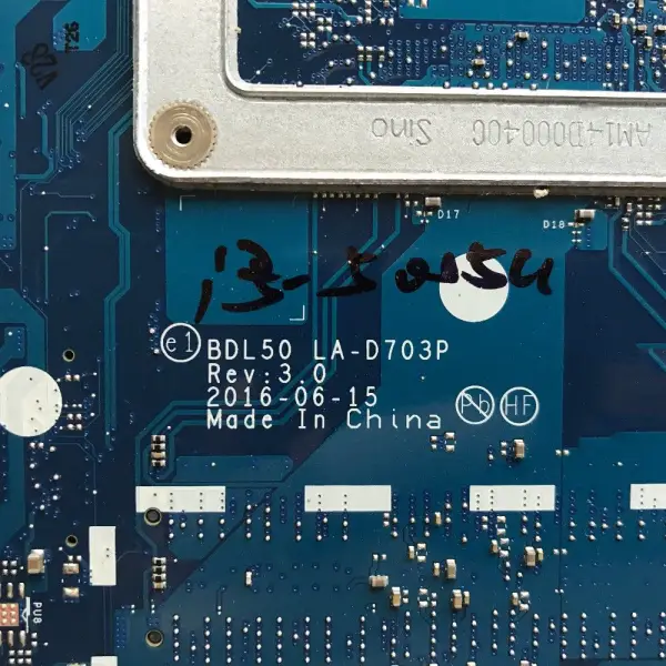 Μητρική πλακέτα HP 858583-001 858583-501 858583-601 LA-D703P