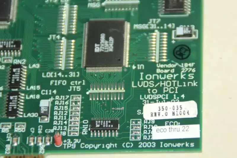 LVDSPCI 1.4 31-JUI-03 Κάρτα απόκτησης LVDS/HOTLINK IONWER KS