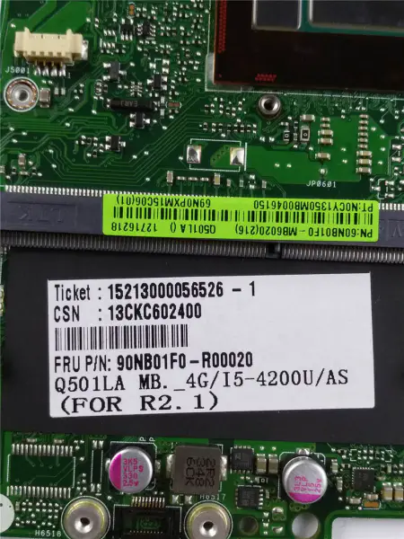 Μητρική πλακέτα Asus 60NB01F0-MB6020 Q501LA ATX