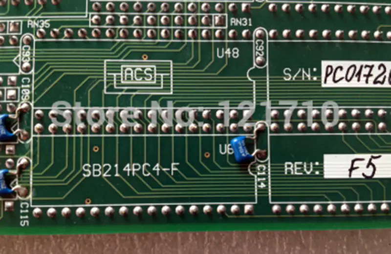 A.C.S ELECTRONICS SB214PC4-F REV:F5 με κάρτα διασύνδεσης isa βιομηχανική μητρική πλακέτα