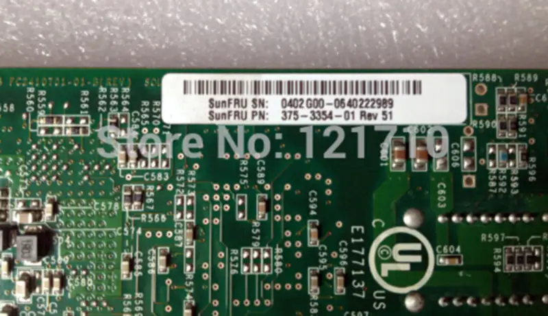 Sun QLA2460 FC2410401-31 PCI-X 2.0 interface 4Gb FC HBA card 375-3354-01 REV 51 industrial motherboard