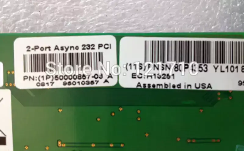 Σειριακή κάρτα IBM RS6000 2 θύρες Async 232 PCI 5723 80P4353 για βιομηχανική μητρική πλακέτα P55A P52A