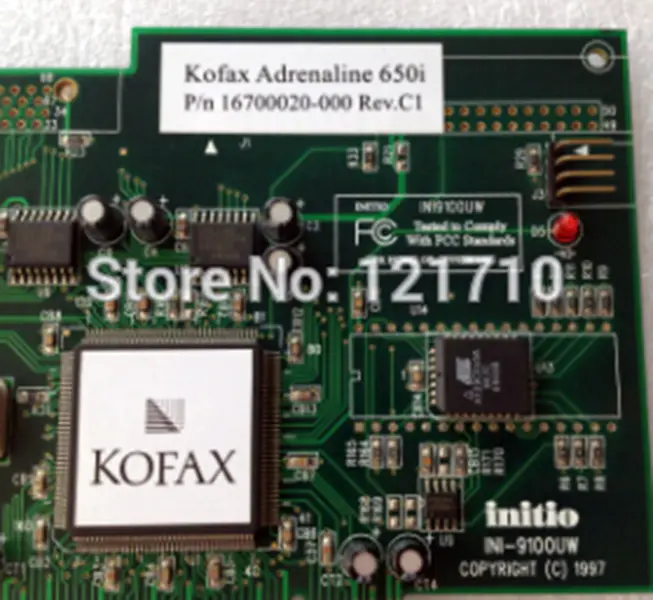 κάρτες KOFAX INITIO INI-9100UW Adrenaline 650i 16700020-000 REV.C1 βιομηχανική μητρική πλακέτα