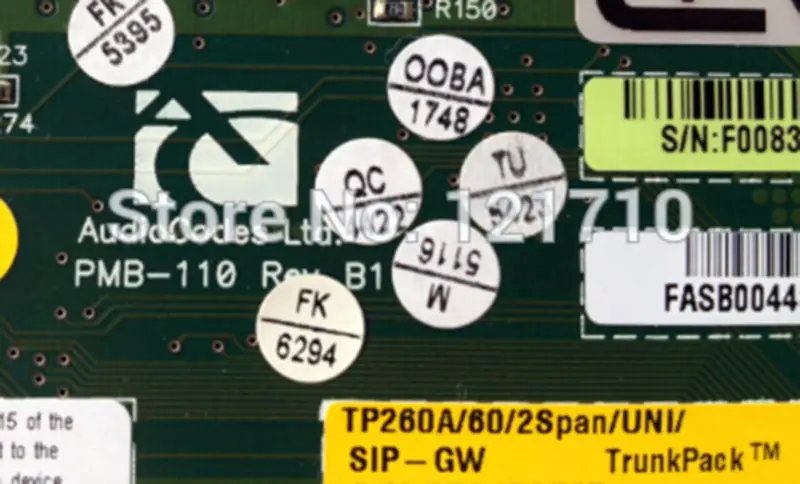 Κάρτες φωνής AudioCodes AudioCodes TP260A/60/2Span/UNI/SIP-GW TrunkPack βιομηχανική μητρική πλακέτα