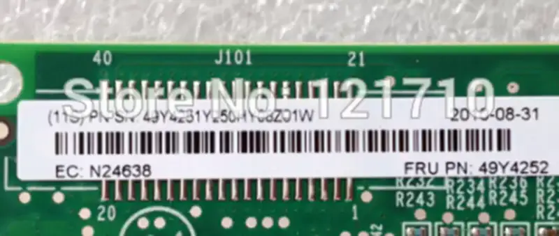IBM 49Y4252 49Y4251 10GB DUAL PORT SERVER ADAPTER PCIE interface για βιομηχανική μητρική πλακέτα ibm server