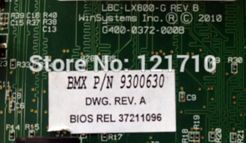 Portwell WINSYSTEMS LBC-LX800-G REVB BMX P/N 9300630 DWG.REV.A industrial motherboard