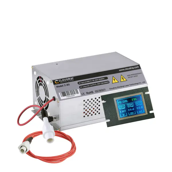 80-100W CO2 Laser Power Supply Monitor AC90-250V EFR Tube for CO2 Laser Engraving Cutting Machine HY-Z80 Z Series