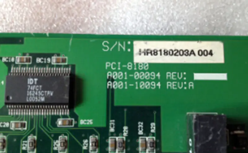 Κάρτα A/D PCI-8180 A001-00094 10094 REV A βιομηχανική μητρική πλακέτα