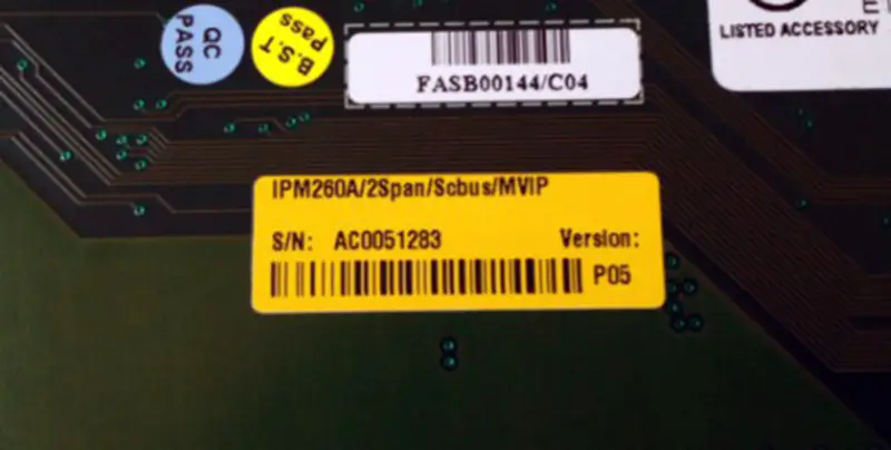 AudioCodes πλακέτα AudioCodes IPM260A/2Span/Scbus/MVIP PMB-11 REV.B TXB-24 REV.B βιομηχανική μητρική πλακέτα