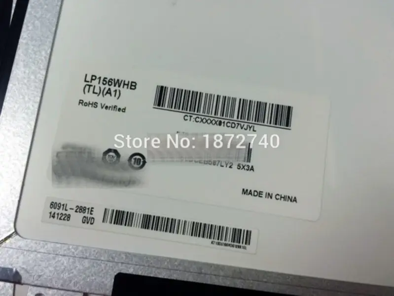 lp156wh3 LP156WHB TL A1 B156XW04 V.5 LTN156AT20 N156BGE-L41 B156XTN03.2 15,6 ιντσών LCD οθόνη LCD 40pin
